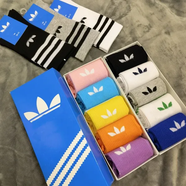 Adidas Originals Trefoil Logo Crew Socks Gray - 10