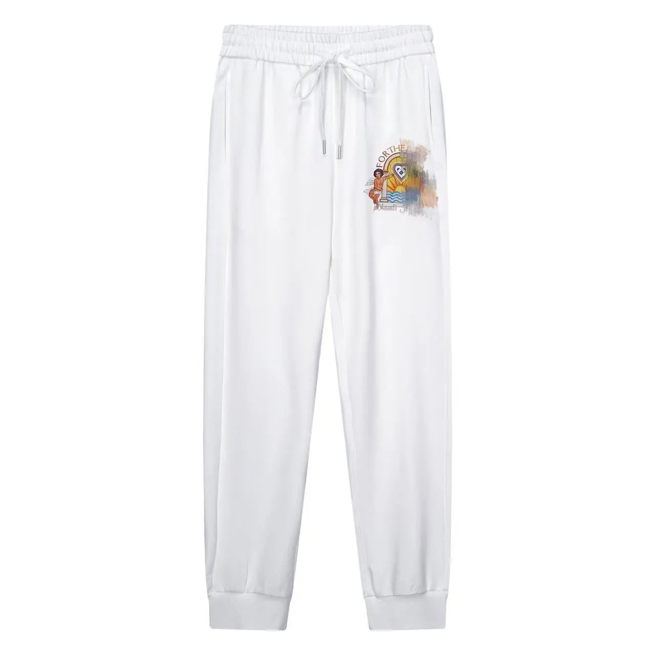 Design Graphic Print Jogger Sweatpants Black - 10