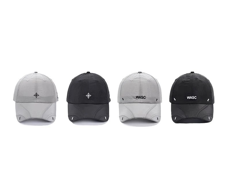Design Structured Embroidered Baseball Cap Gray - 8