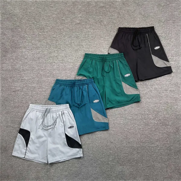 Design Performance Shorts Teal with Gray Panels - 3