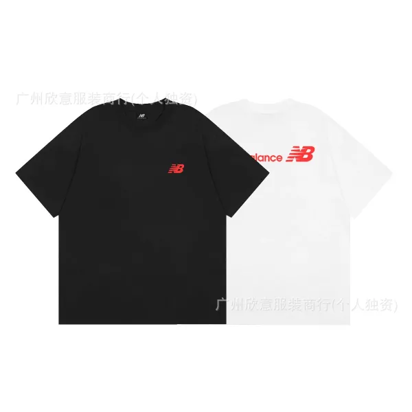 New Balance Logo Tee Black / White T-Shirt - 1