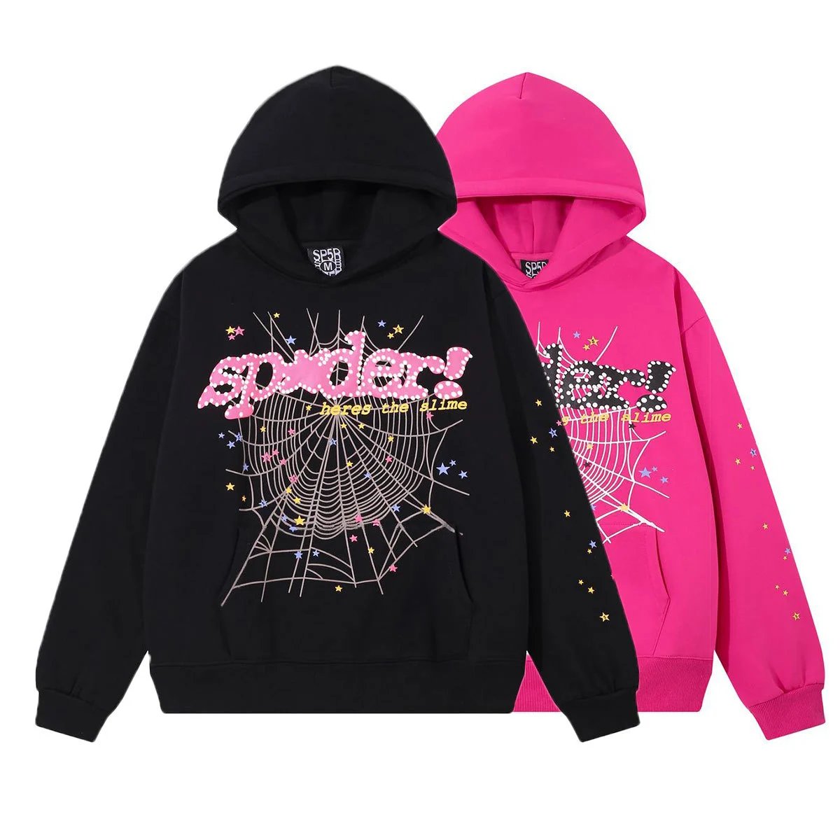 SP5DER Outline Star Black Hoodie - 19