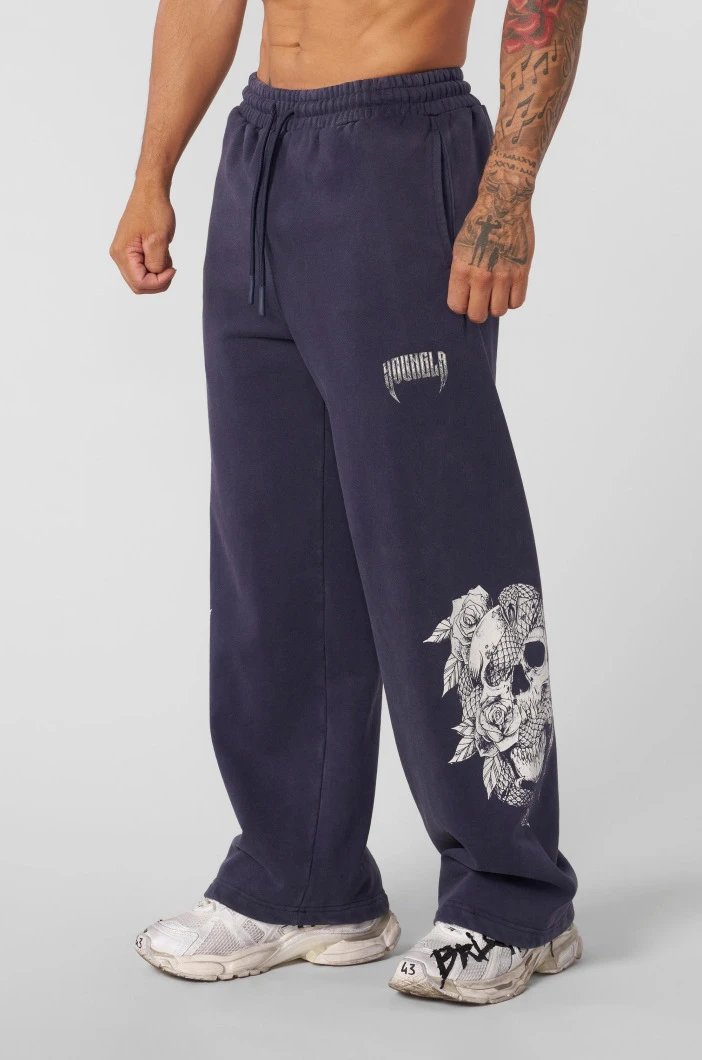 Design Houndla Skull & Roses Brown Sweatpants - 20