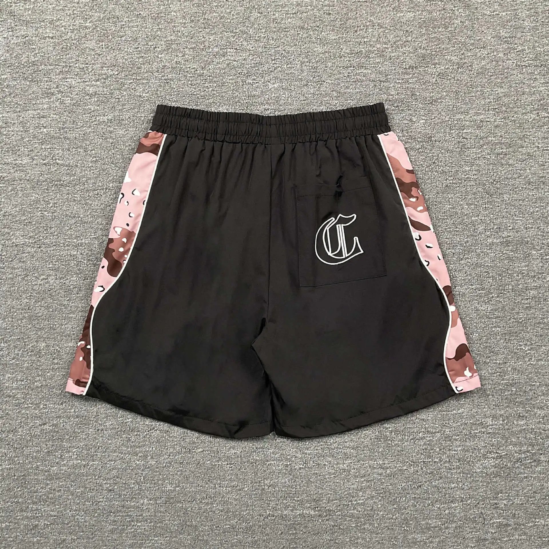 Corteiz Camo Side-Stripe Shorts Gray - 9