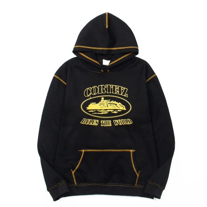 Design Embroidered Logo Black Hoodie - 18