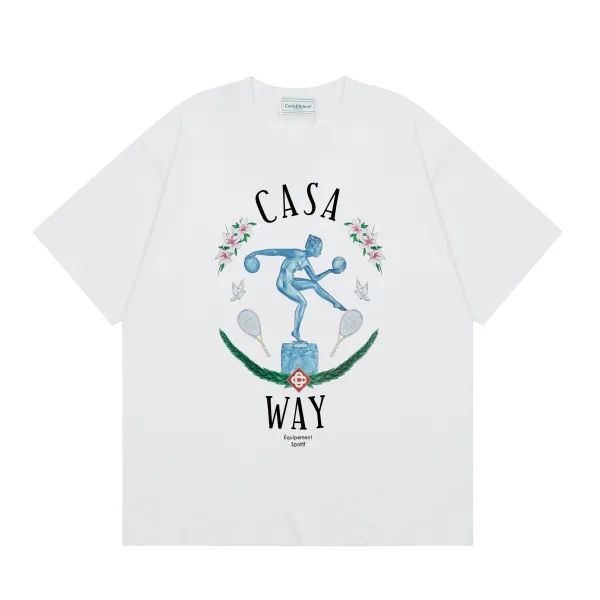 Casablanca Casa Way Graphic Print White T-Shirt - 1