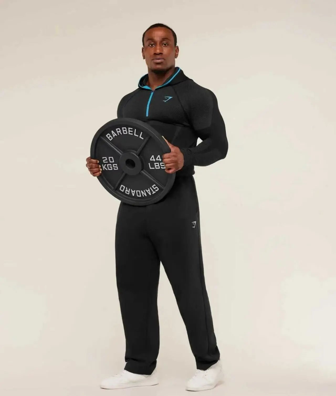 Gymshark Apex Half-Zip Hoodie Black and Forest Green - 11