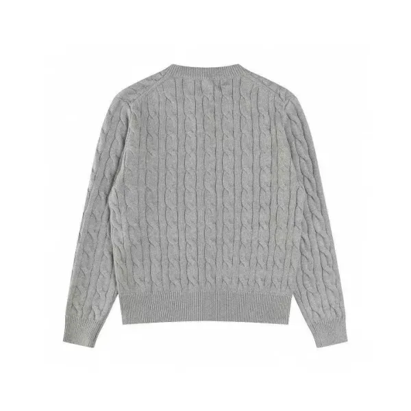 Polo Ralph Lauren Cable Knit Cardigan Charcoal Gray Cardigan - 8