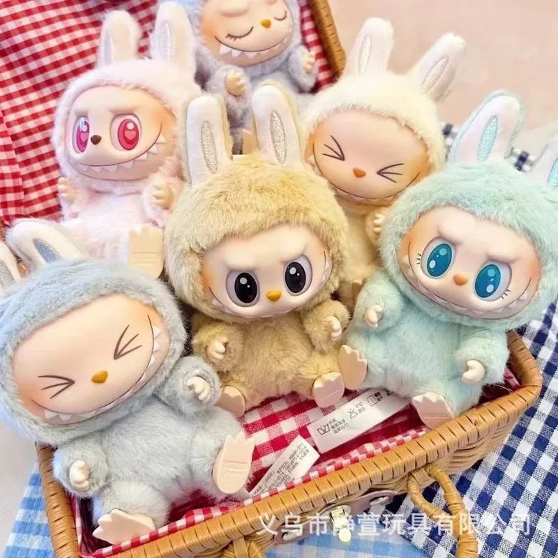 lili祖国版拉布布labubu毛绒二代泡泡玛特搪胶娃娃公仔钥匙扣潮玩盲盒 4