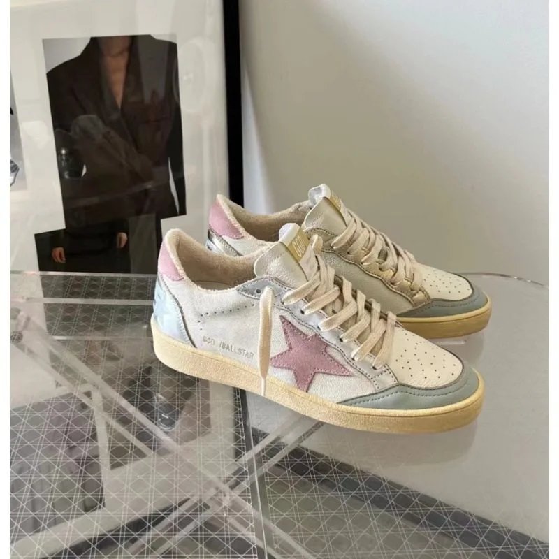 丽丽 潮牌新款韩国做旧星星小脏鞋女复古脏脏鞋男情侣增高时尚休闲板鞋 2