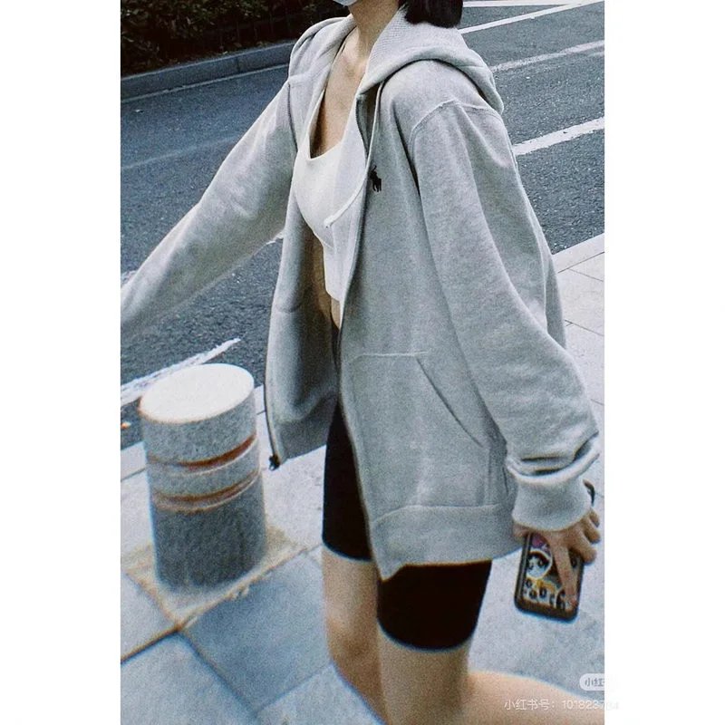 xypugongying 跨境外贸十色拉夫RL基础款小马刺绣Logo连帽卫衣男女款拉链外套 2