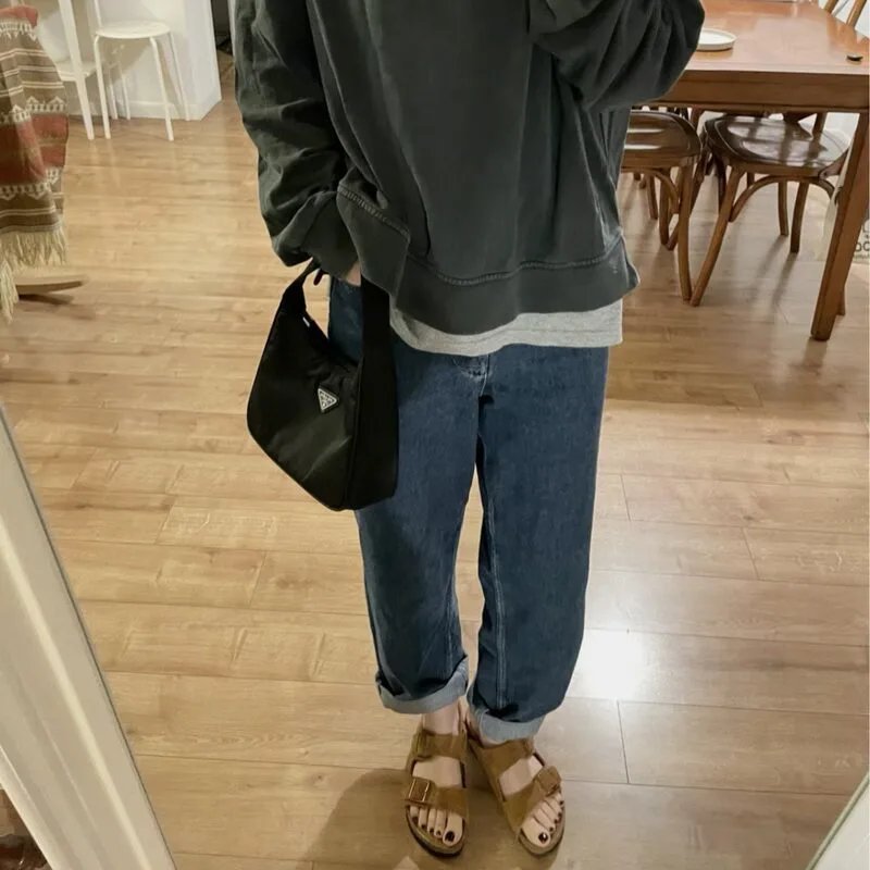 二字拖勃肯鞋男女同款全牛皮真皮软木凉拖鞋双排扣外穿时尚博肯鞋 4