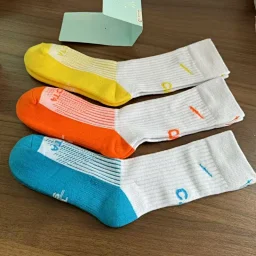thumbnail for Lili-trendy brand NOCTA co-branded high three-pronged embroidery towel bottom socks, men's casual trend sports socks, running socks
