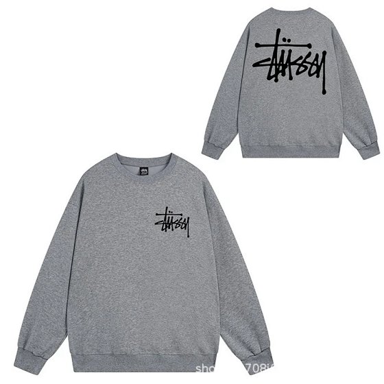 Velvet round neck hooded sweatshirt 2