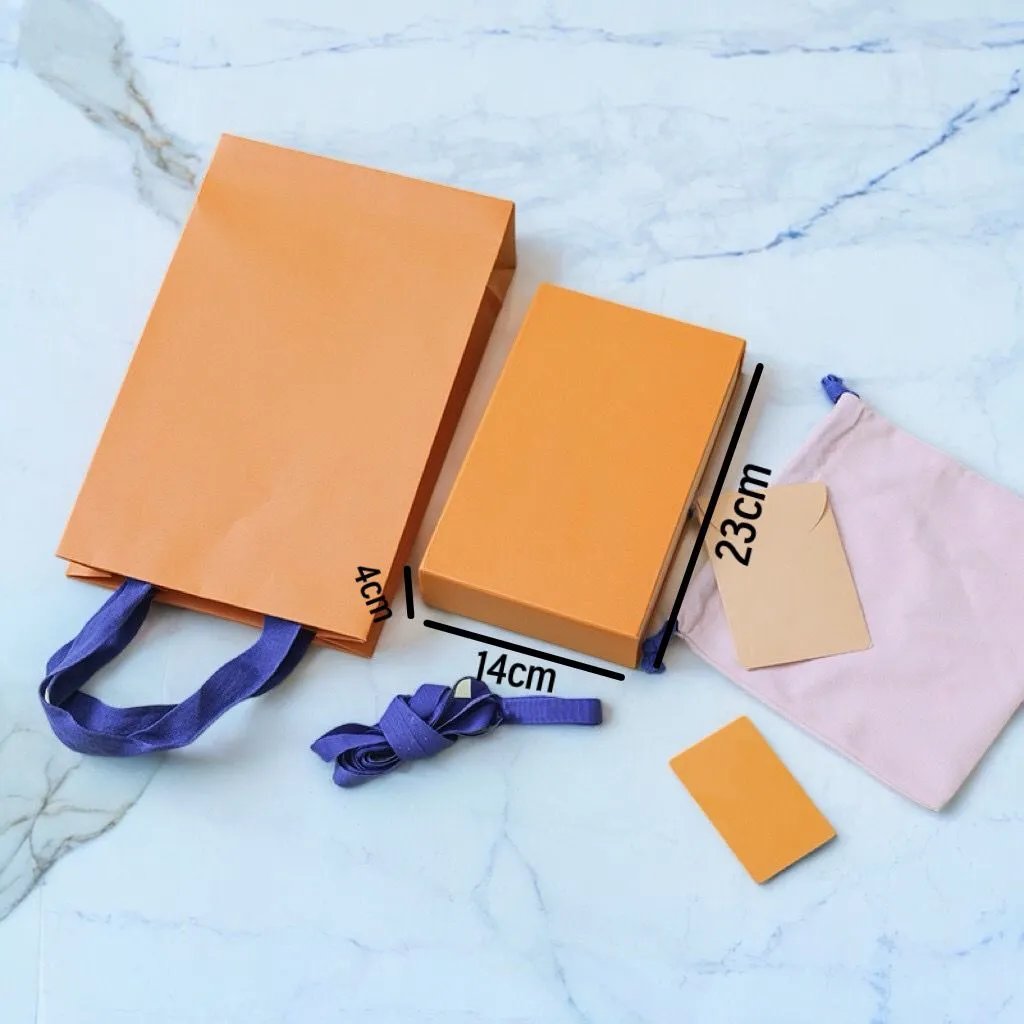 Long Wallet Box + Tote Bag + Cloth Bag + Silk + Card 23*14*