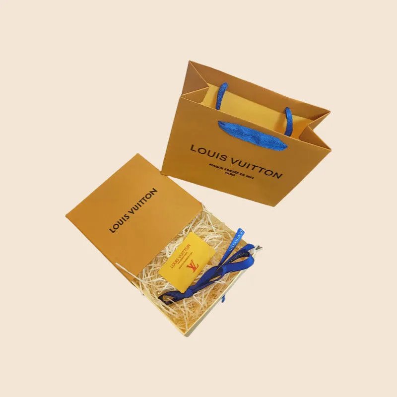 Perfume Box + Gift Bag + Card + Raffia