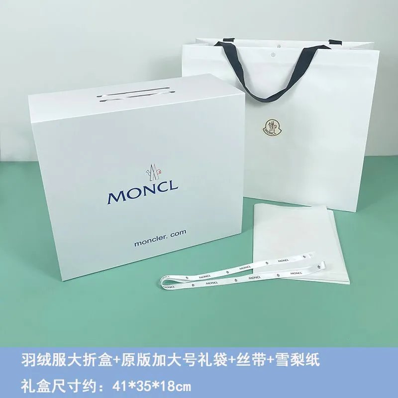 Large folding box+original bag+ribbon+snow pear paper