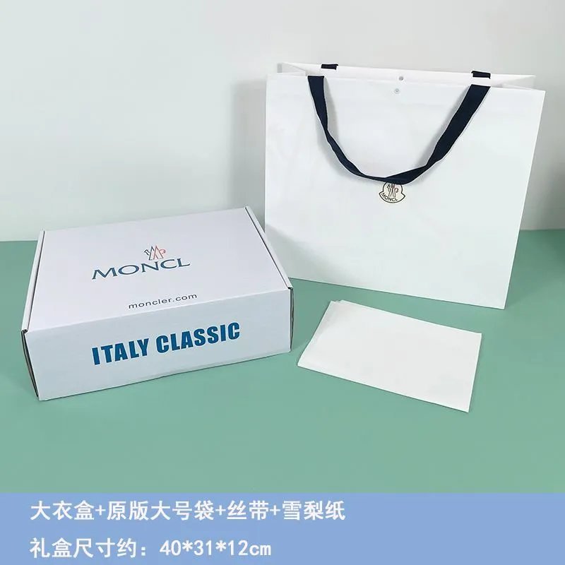 Coat box+original large bag+ribbon+snow pear paper