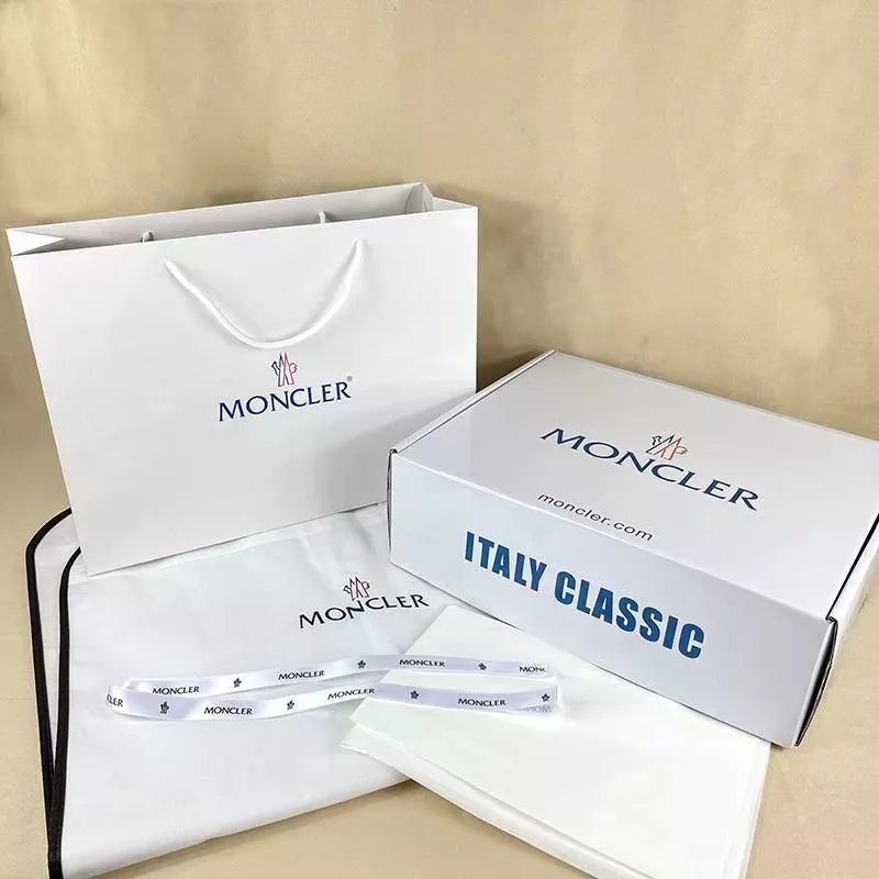 Windbreaker gift box+blue label bag+dust cover with ribbon and paper