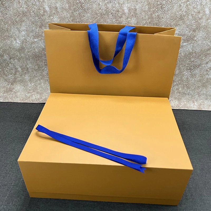 Large gift box + paper bag + ribbon, size 36*27*14cm