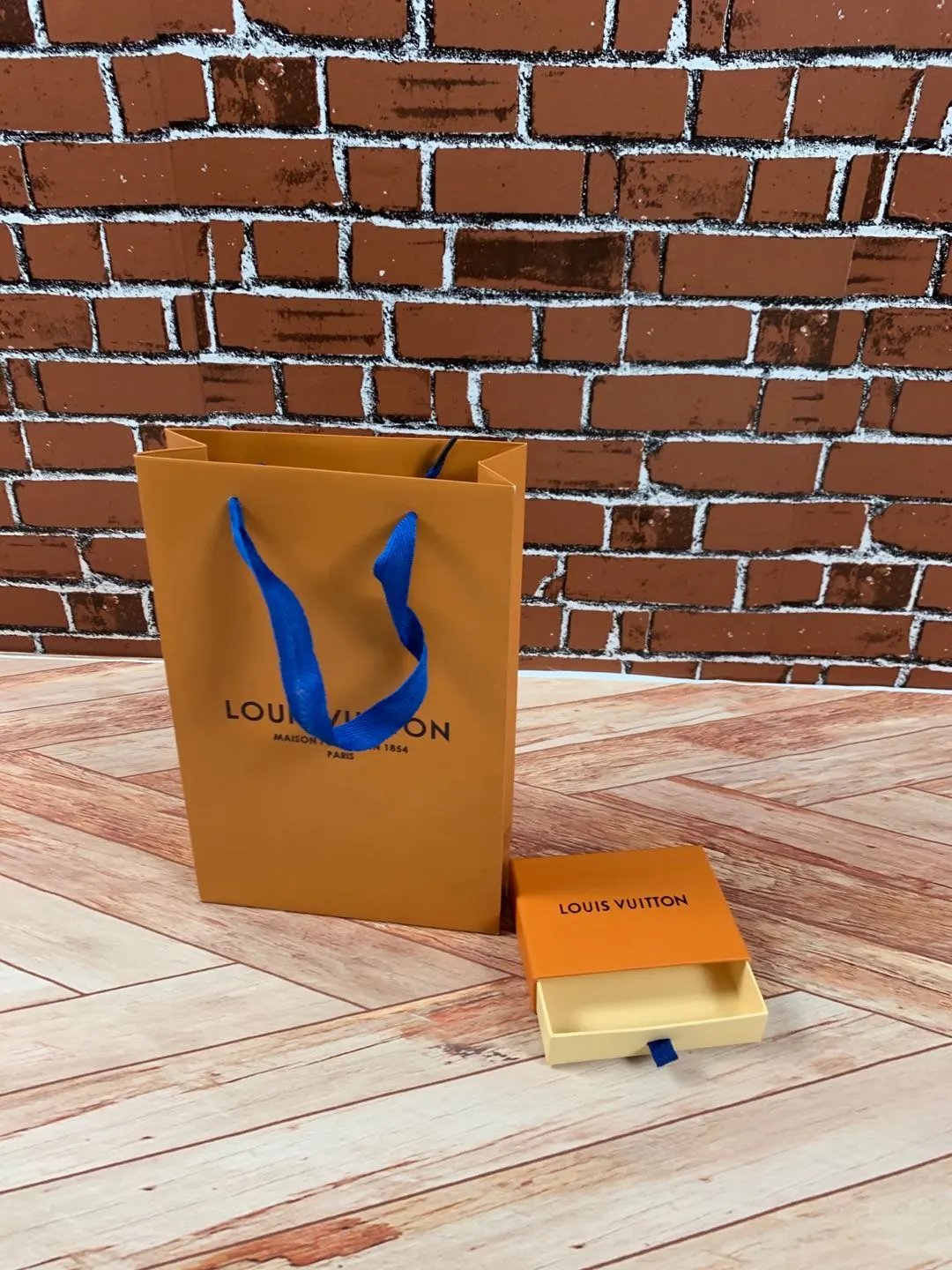Pulling short wallet box+bag+ribbon