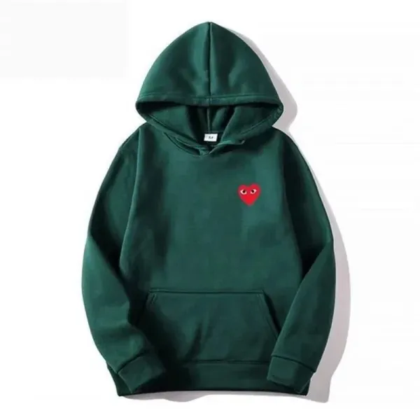Play Comme des Garçons Heart Eyes Hoodie Gray - 17