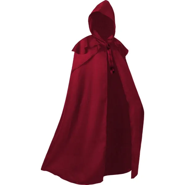 Design White Hooded Cloak Robe Outerwear - 17