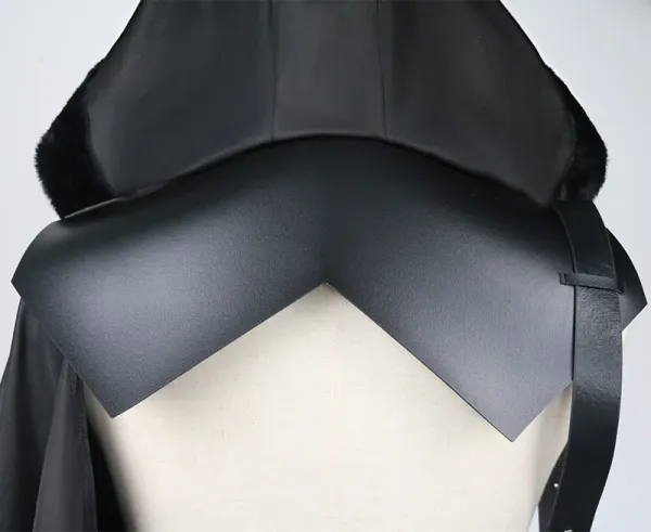 Design White Hooded Cloak Robe Outerwear - 6
