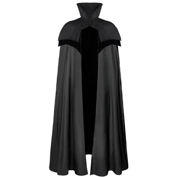 Design White Hooded Cloak Robe Outerwear - 7