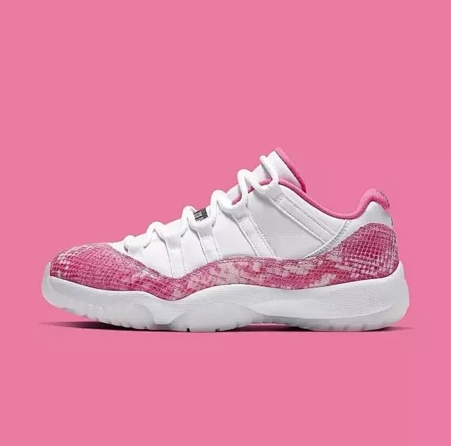 aj11 low 粉蛇 白粉爆裂纹 低帮篮球鞋 ah7860-106