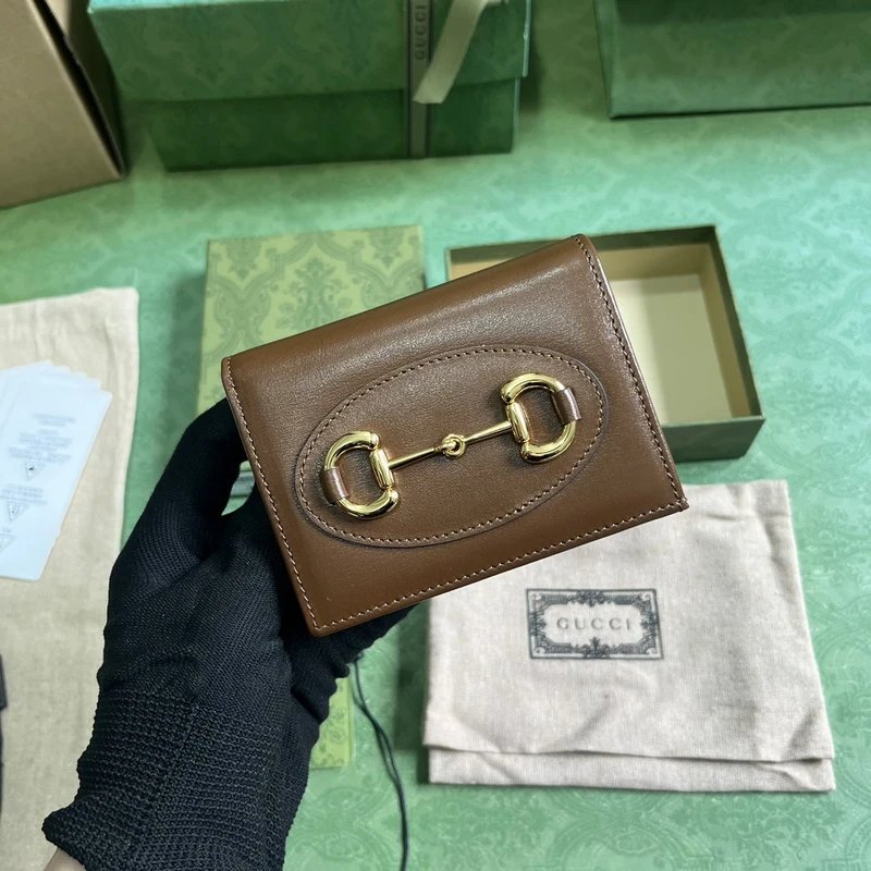 Gucci GG Marmont Mini Wallet Pink Leather Short Wallet - 3