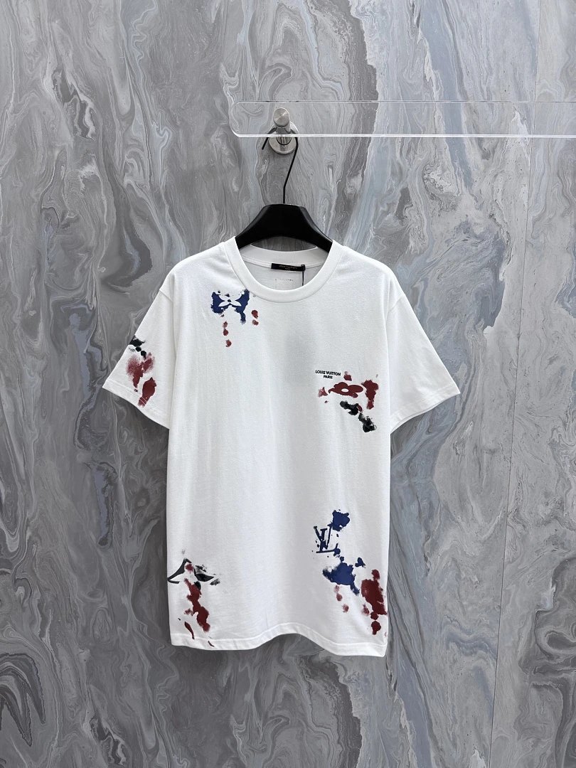 Louis Vuitton T-Shirts Monogram Print Crewneck T-Shirt — 113