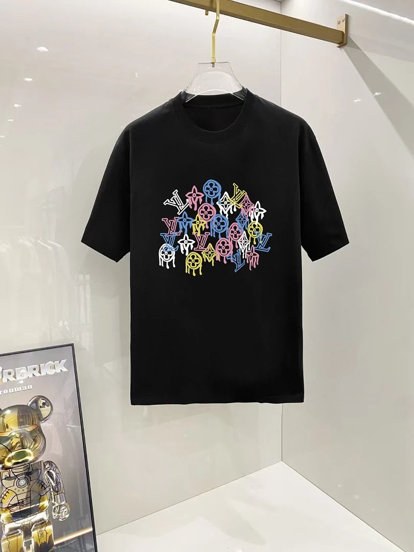 Louis Vuitton T-Shirts Monogram Print Crewneck T-Shirt — 107