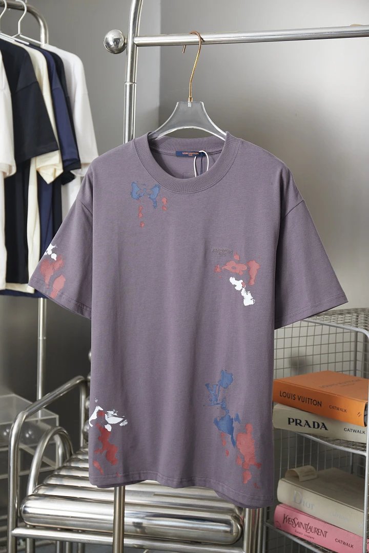 Louis Vuitton T-Shirts Monogram Print Crewneck T-Shirt — 112