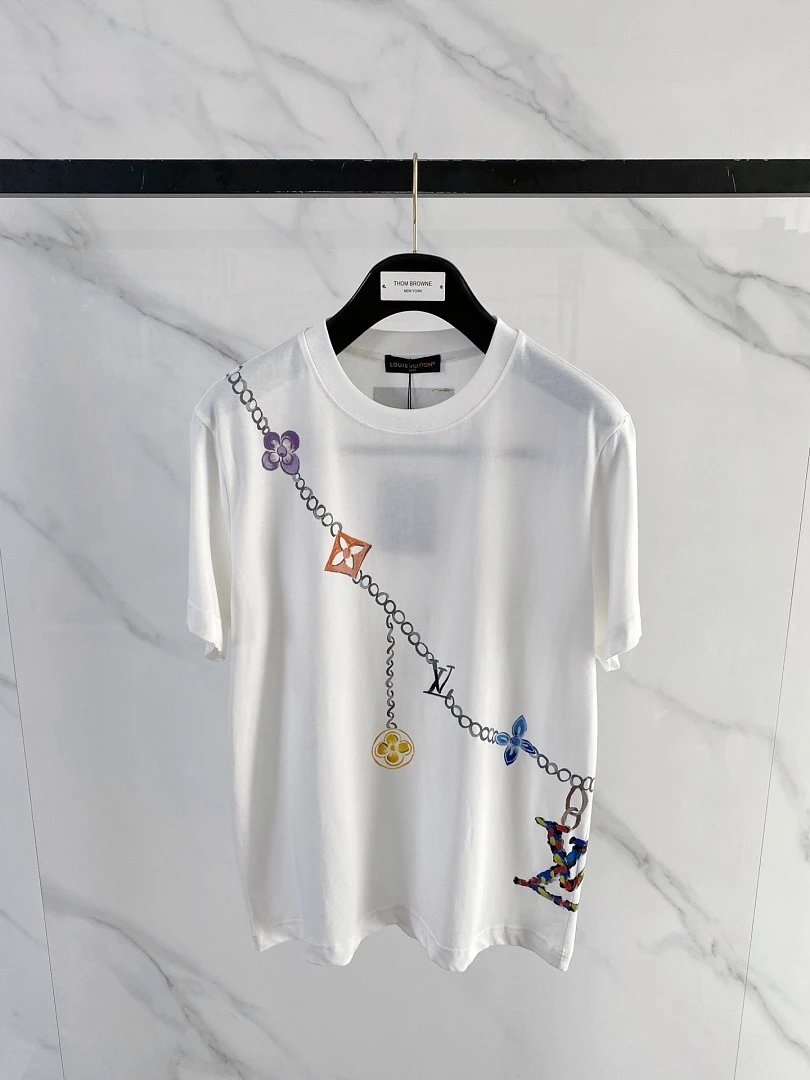Louis Vuitton T-Shirts Short-Sleeve Graphic T-Shirt — 63