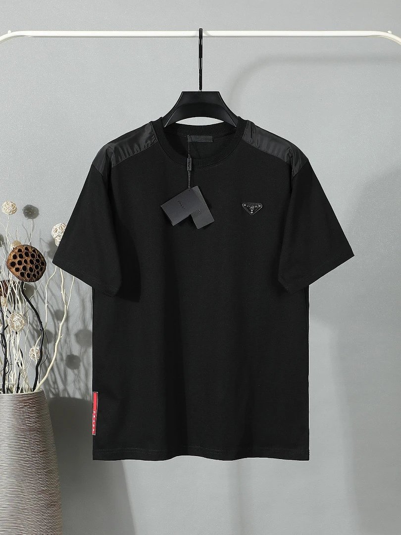 Prada T-Shirts Crew-neck short-sleeve graphic and textured designs image 4