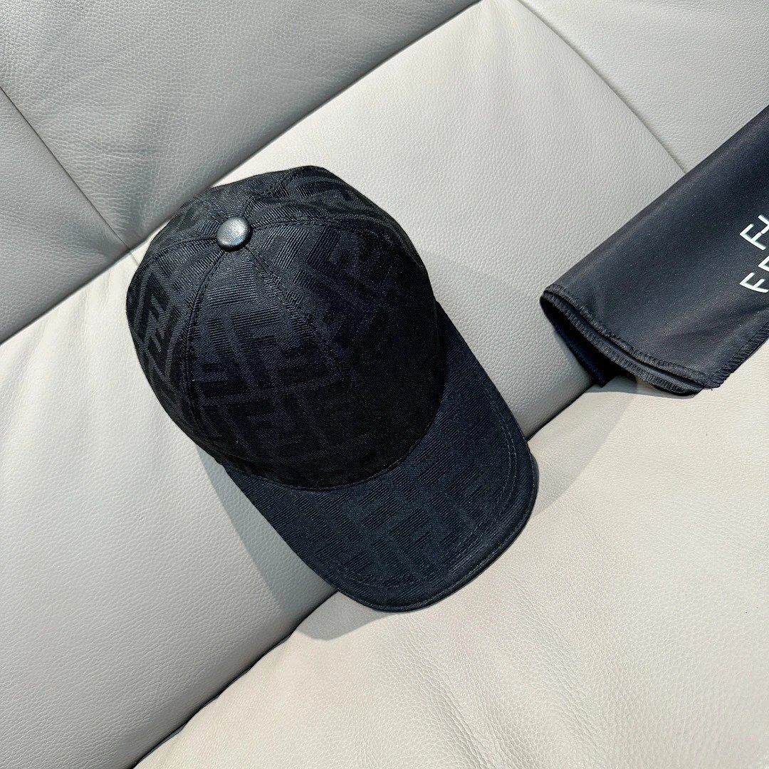 Fendi Hats FF monogram baseball cap — 17