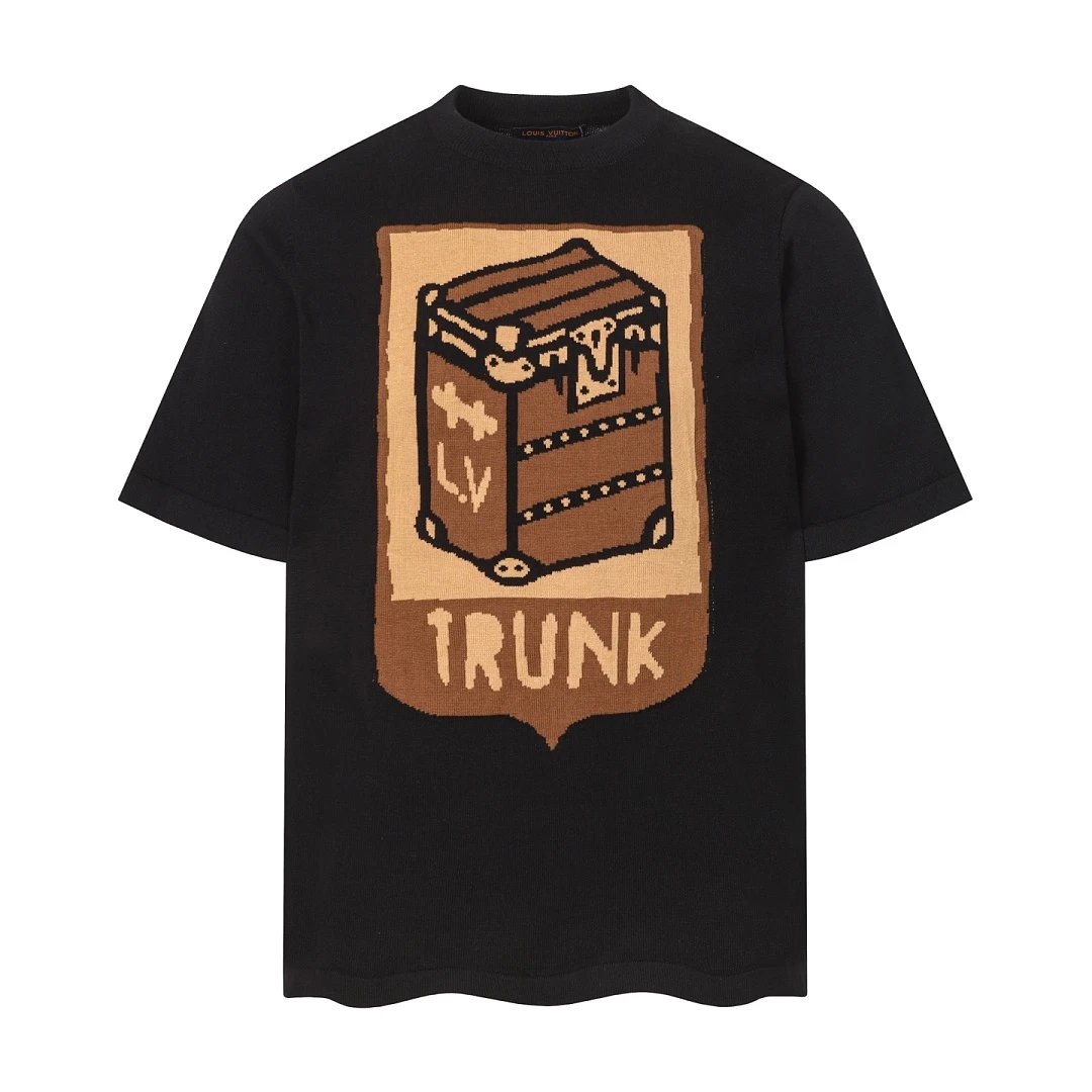 Louis Vuitton T-Shirts Logo and Monogram Graphic Crewneck T-Shirt — 21