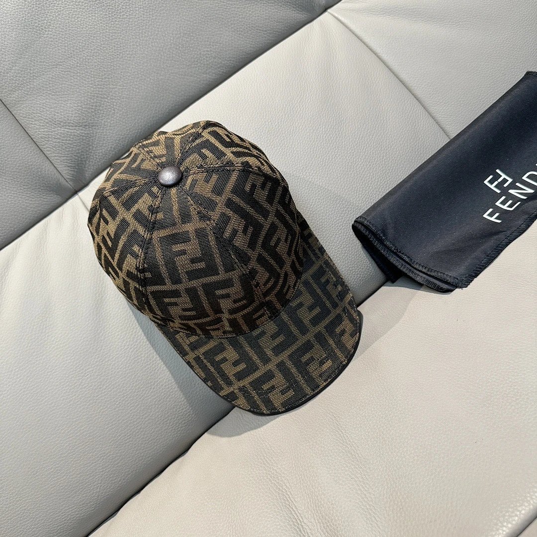 Fendi Hats FF monogram baseball cap — 16