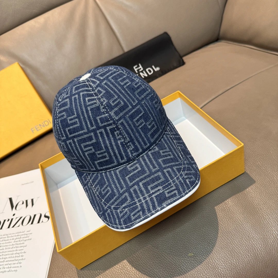 Fendi Hats FF monogram baseball cap — 18
