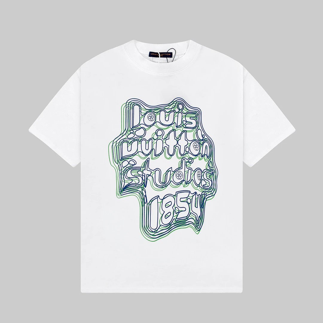 Louis Vuitton T-Shirts Monogram Print Crewneck T-Shirt — 97