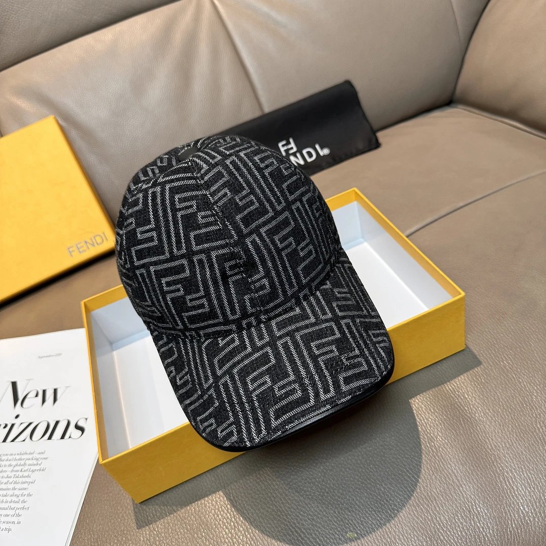 Fendi Hats FF monogram baseball cap — 14