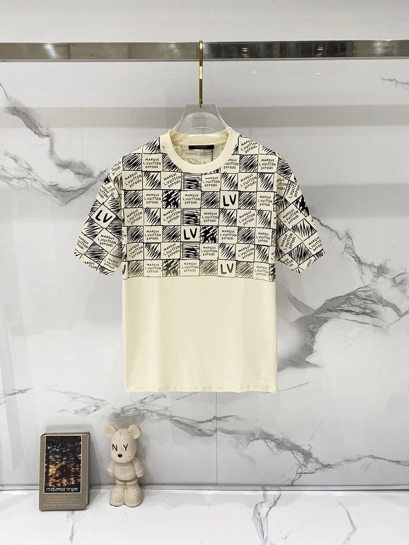 Louis Vuitton T-Shirts Logo and Monogram Graphic Crewneck T-Shirt image 8
