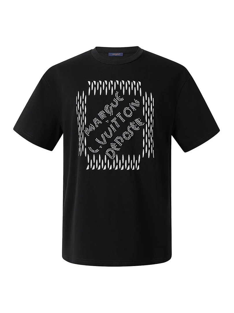 Louis Vuitton T-Shirts Logo and Monogram Graphic Crewneck T-Shirt — 24