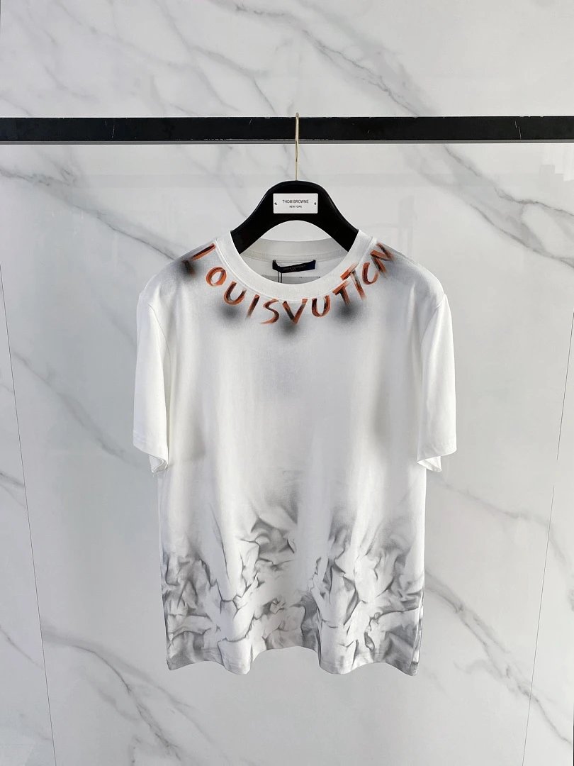 Louis Vuitton T-Shirts Logo and Monogram Graphic Crewneck T-Shirt image 9