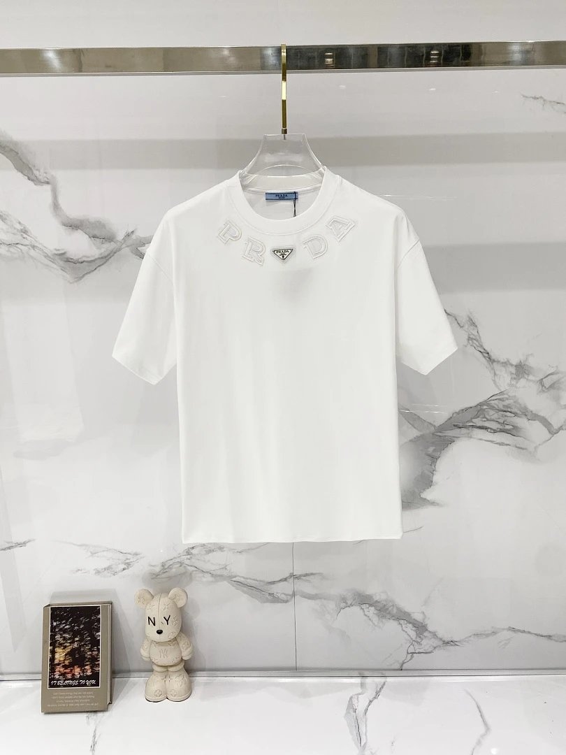 Prada T-Shirts Logo Triangle Design image 6