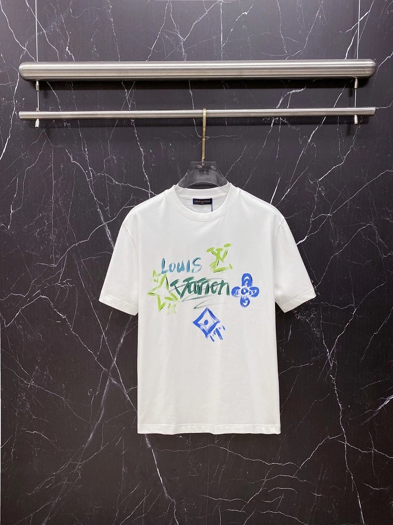 Louis Vuitton T-Shirts Monogram Print Crewneck T-Shirt — 100