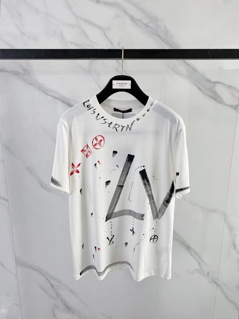 Louis Vuitton T-Shirts Logo and Monogram Graphic Crewneck T-Shirt image 10