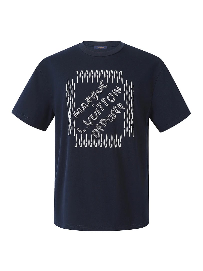 Louis Vuitton T-Shirts Logo and Monogram Graphic Crewneck T-Shirt — 23
