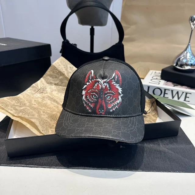 Gucci Hats Palace GG Canvas Baseball Cap product detail image 8